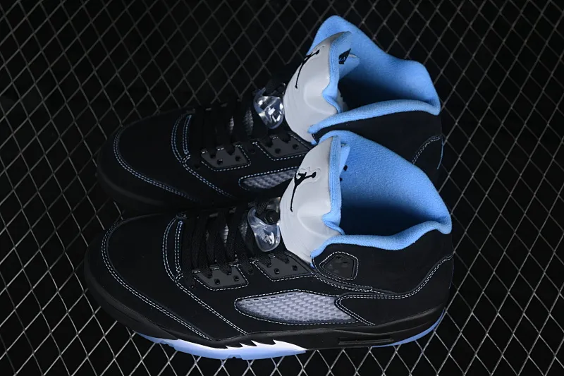 All categories Air Jordan Jordan series basketball shoes Air Jordan 5 OG version Air Jordan 5 Retro "Black University Blue" AJ5 Joe 5 University Blue DD0587-008